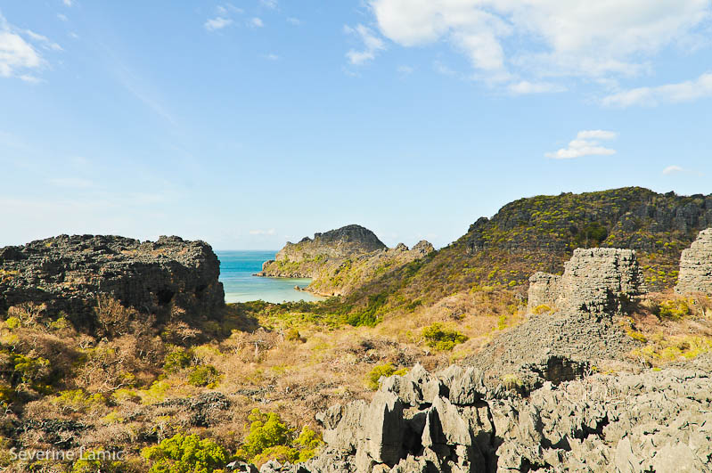 Vue panoramique sur la baie du camp