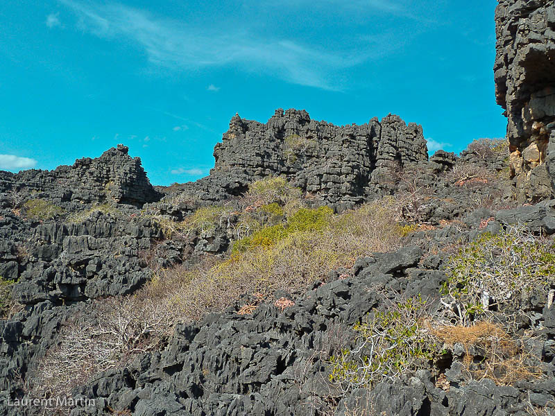 Barre de falaise dans les Tsingy