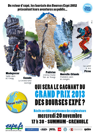 affiche du Grand Prix 2013 des Bourses Expé