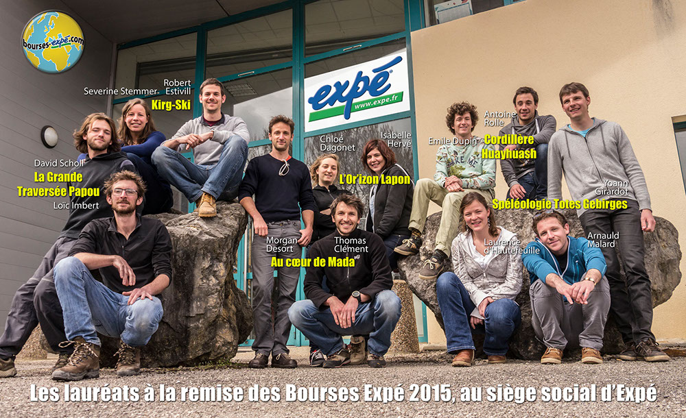 Lauréats Bourses Expé 2015