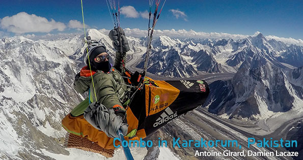 Combo in Karakorum, parapente et alpinisme au Pakistan